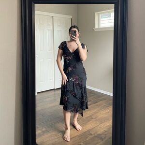 Vintage Velvet Asymmetrical Dress